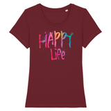 T-SHIRT FEMME "HAPPY LIFE" - Artee'st-Shop