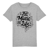 T-SHIRT ENFANT "THE MUSIC FOR LIFE" - Artee'st-Shop