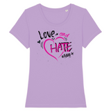 T-SHIRT FEMME "LOVE AND HATE" - Artee'st-Shop