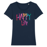 T-SHIRT FEMME "HAPPY LIFE" - Artee'st-Shop