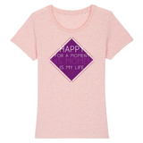 T-SHIRT FEMME "HAPPY FOR A MOMENT..." - Artee'st-Shop