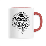 MUG CÉRAMIQUE "THE MUSIC FOR LIFE"