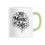 MUG CÉRAMIQUE "THE MUSIC FOR LIFE"