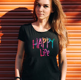 T-SHIRT FEMME "HAPPY LIFE"