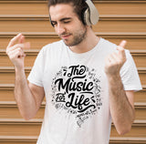 T-SHIRT HOMME "THE MUSIC FOR LIFE"