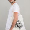 Tote bag "The music for life"