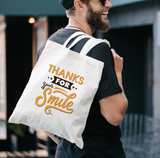 Tote bag "Thanks for your smile"